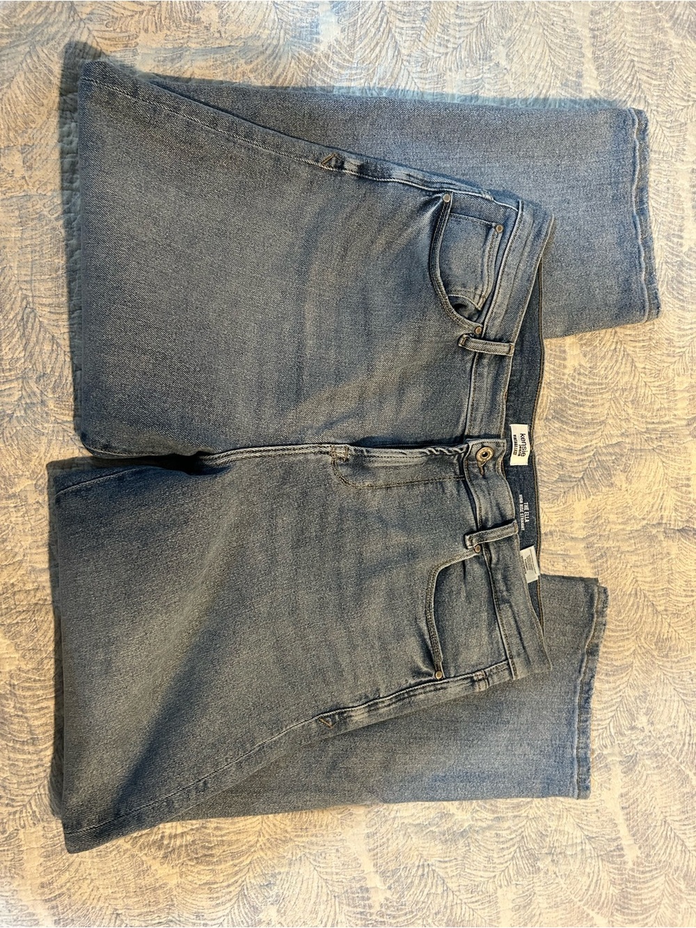 Kensie Light Blue High Rise Straight Jeans